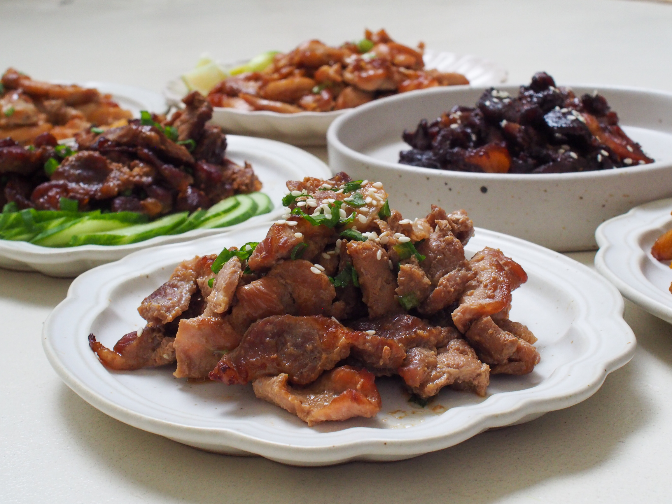 Bulgogi Pork Collar Stir Fry (Infused w Seasonal Asian Pear!)